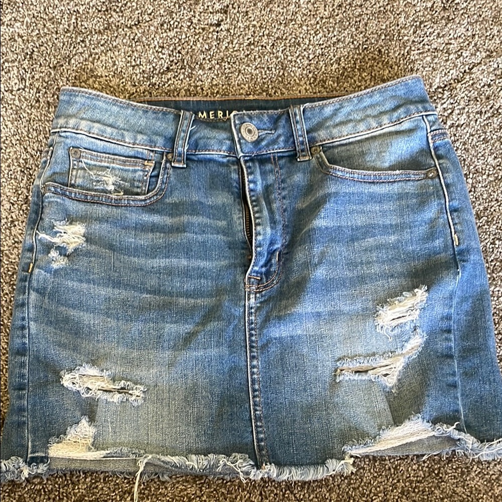 American Eagle Outfitters Blue Denim Skirt